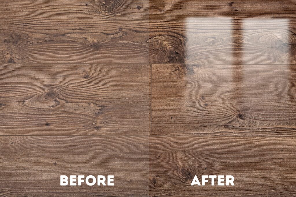 2. How do you get a high gloss finish on hardwood floors