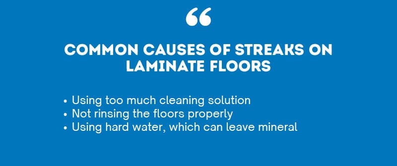 Common Causes of Streaks on Laminate Floors