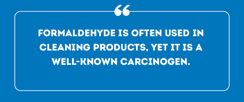 Formaldehyde in Cleaning Products