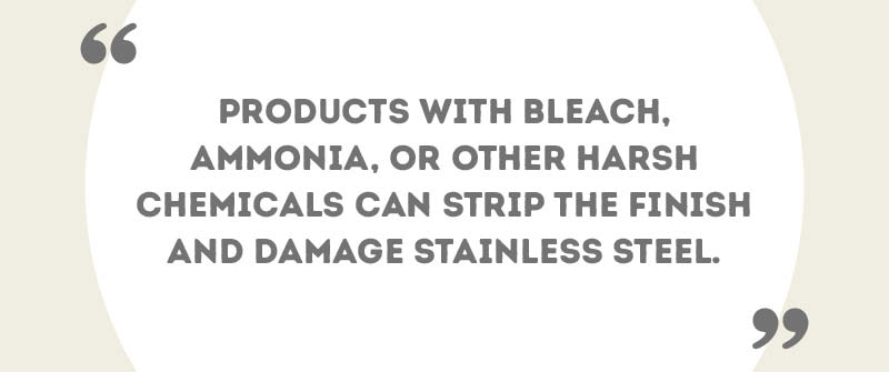 Special Care for Stainless Steel Appliances and Stainless Steel Sink