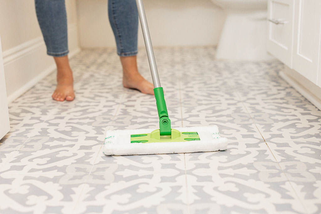 What is the best thing to mop ceramic tile with