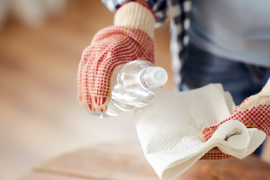 does acetone remove wax from wood floors