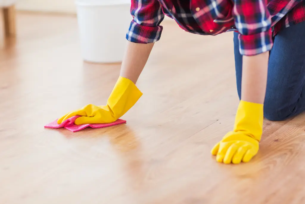 how to remove polish buildup from hardwood floors